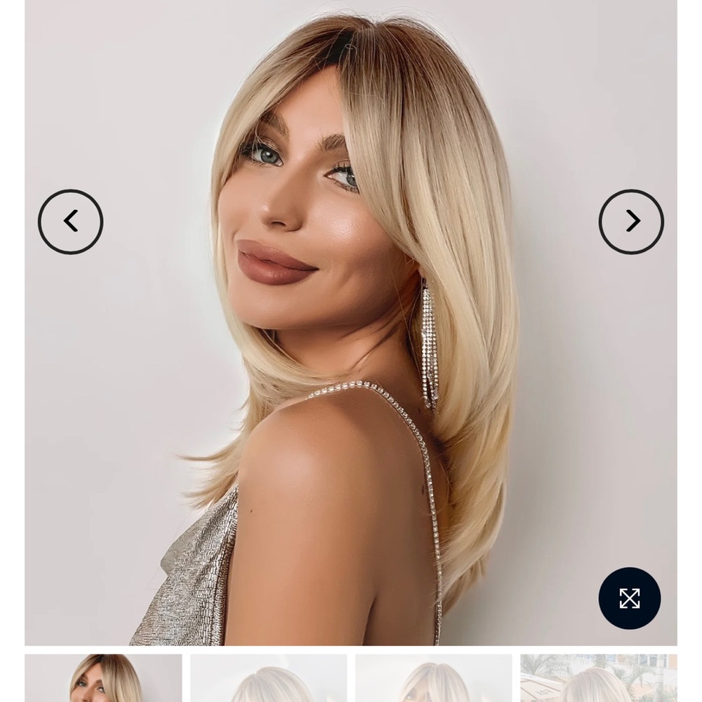 18 Inches Shoulder-Length Synthetic Wig-Kelly's Fav